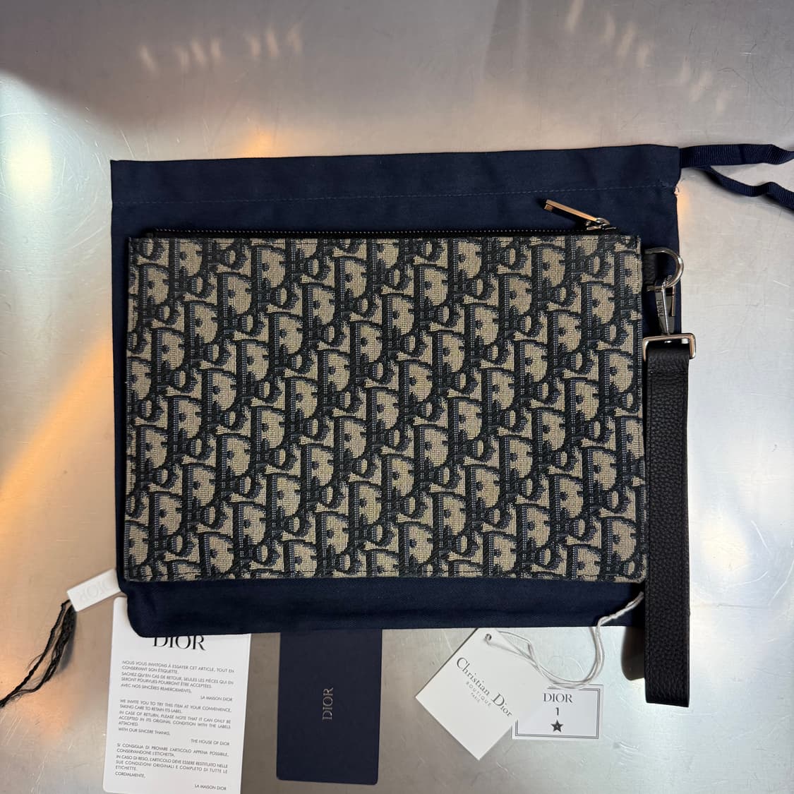 [리오브] 디올 오블리크 A5 자카드 클러치 상품이미지3