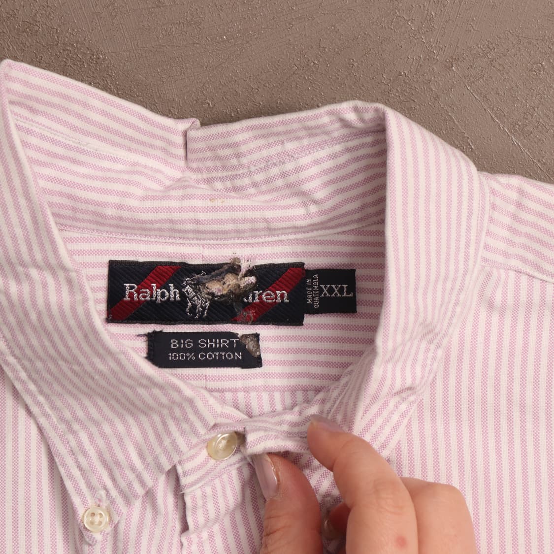 90's 폴로 랄프로렌 스트라이프 빅셔츠 A1560 상품이미지3