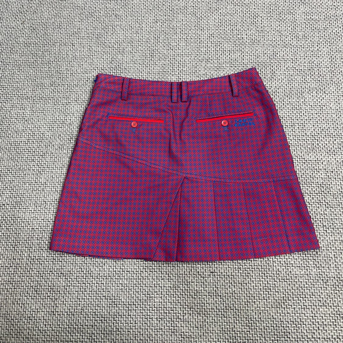 루이까스텔 블루 L 사이즈 폴리에스터 혼방 스커트 상품이미지2