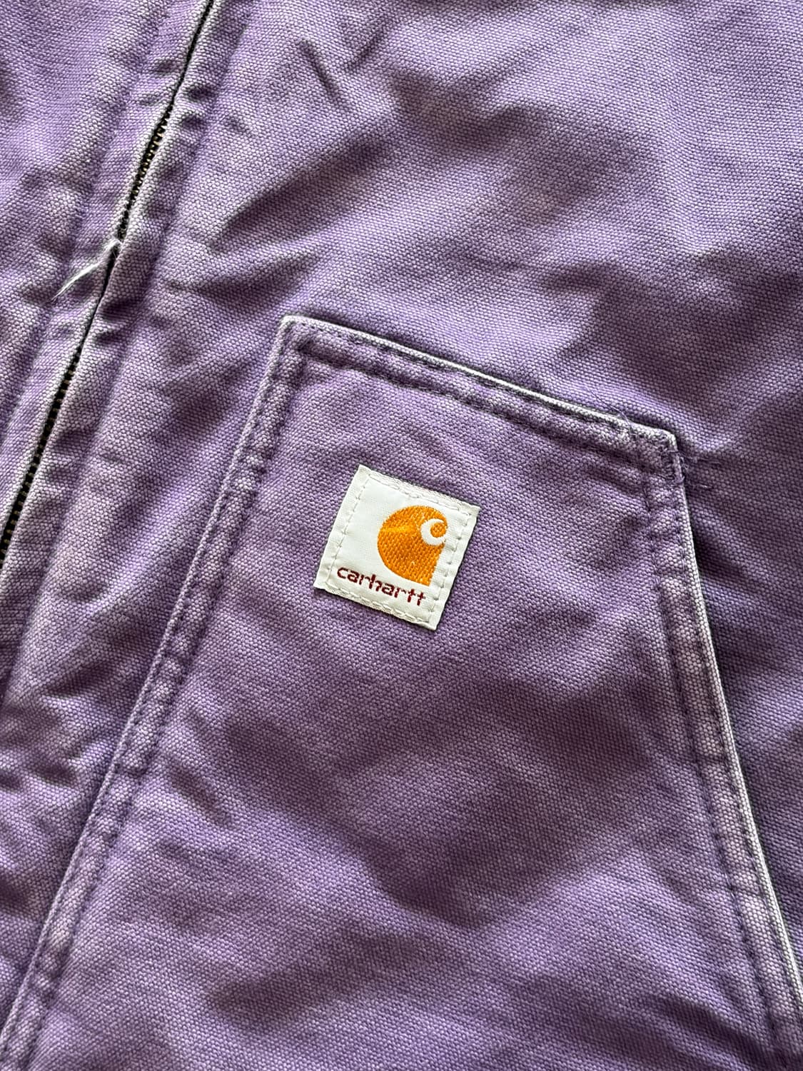 칼하트 우먼즈 덕코튼 쉐르파 라벤더 퍼플 집업 자켓 L (103) 상품이미지4