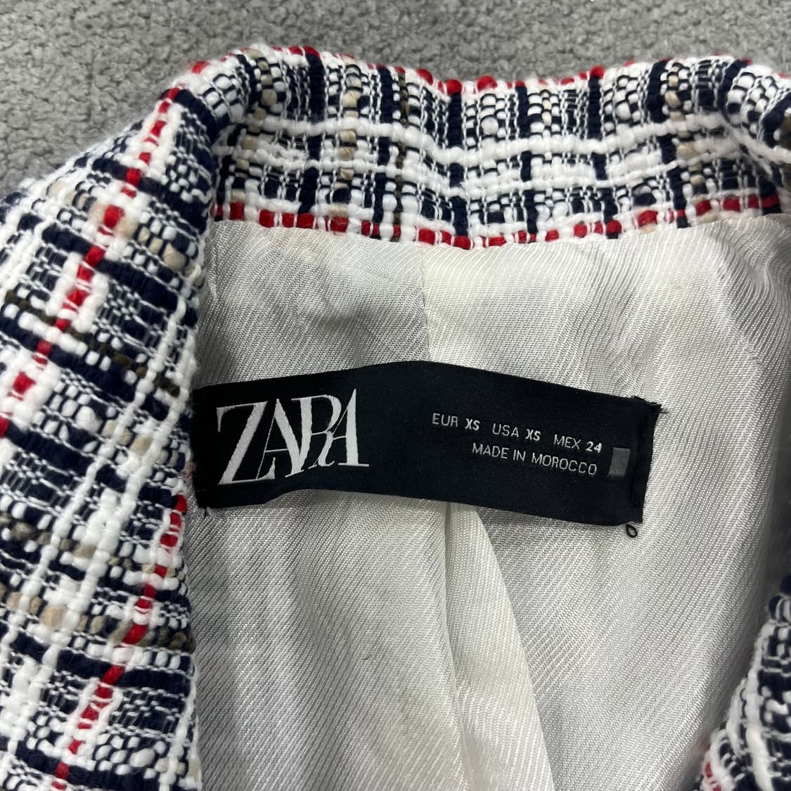 XS 자라 트위드 자켓 상품이미지5