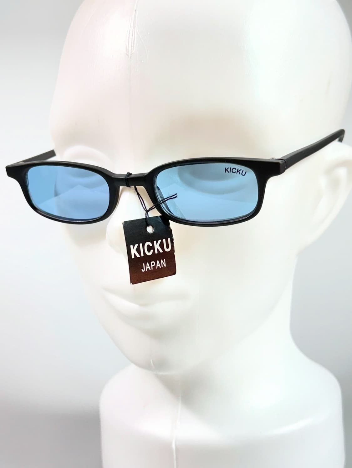 90s KICKU JAPAN 뿔테 스퀘어 빈티지 틴트안경 상품이미지8