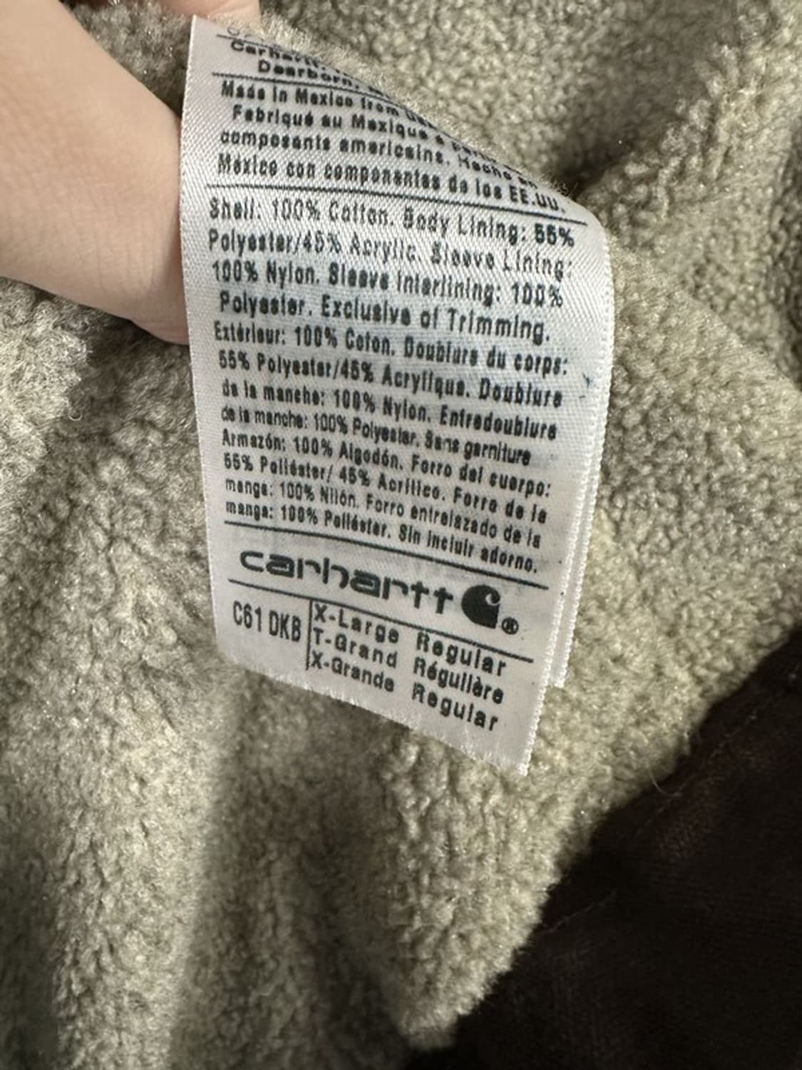 [XL] CARHARTT VINTAGE 칼하트 셰르파 워크자켓 상품이미지5