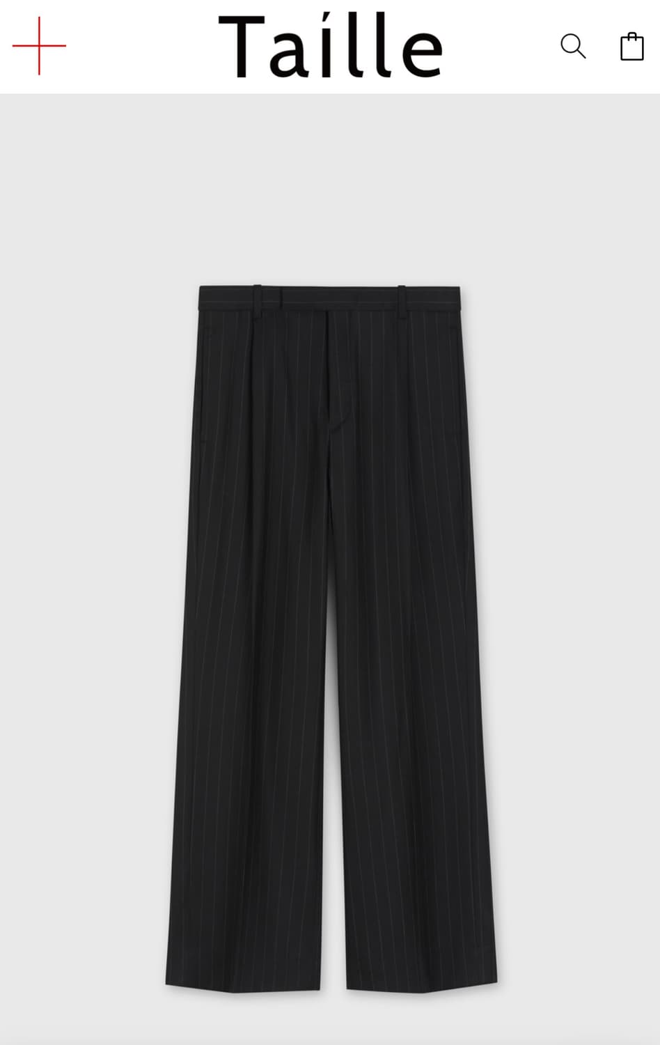BERGAMO TAILORED TROUSERS BLACK STRIPE 상품이미지1