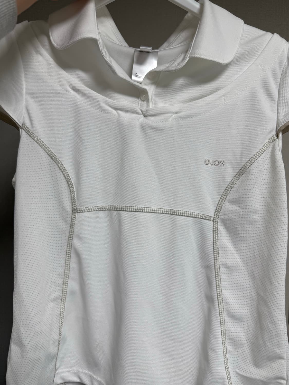 Detachable Collar T-shirt / Off White  상품이미지5