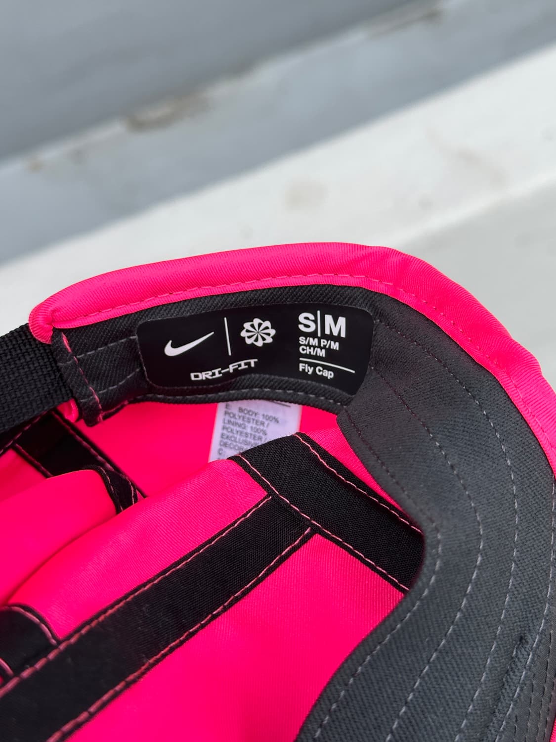 [S-M] NIKE 나이키 로고 핫핑크 캠프캡 러닝 모자 상품이미지7