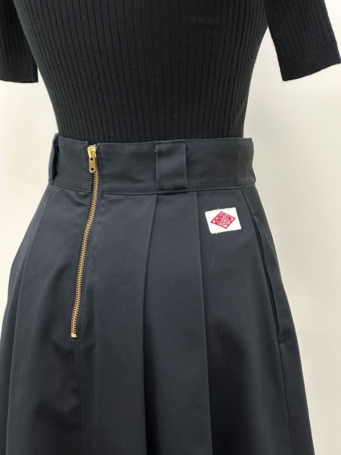 danton / 단톤 플리츠 스커트 36size [블랙] 상품이미지10