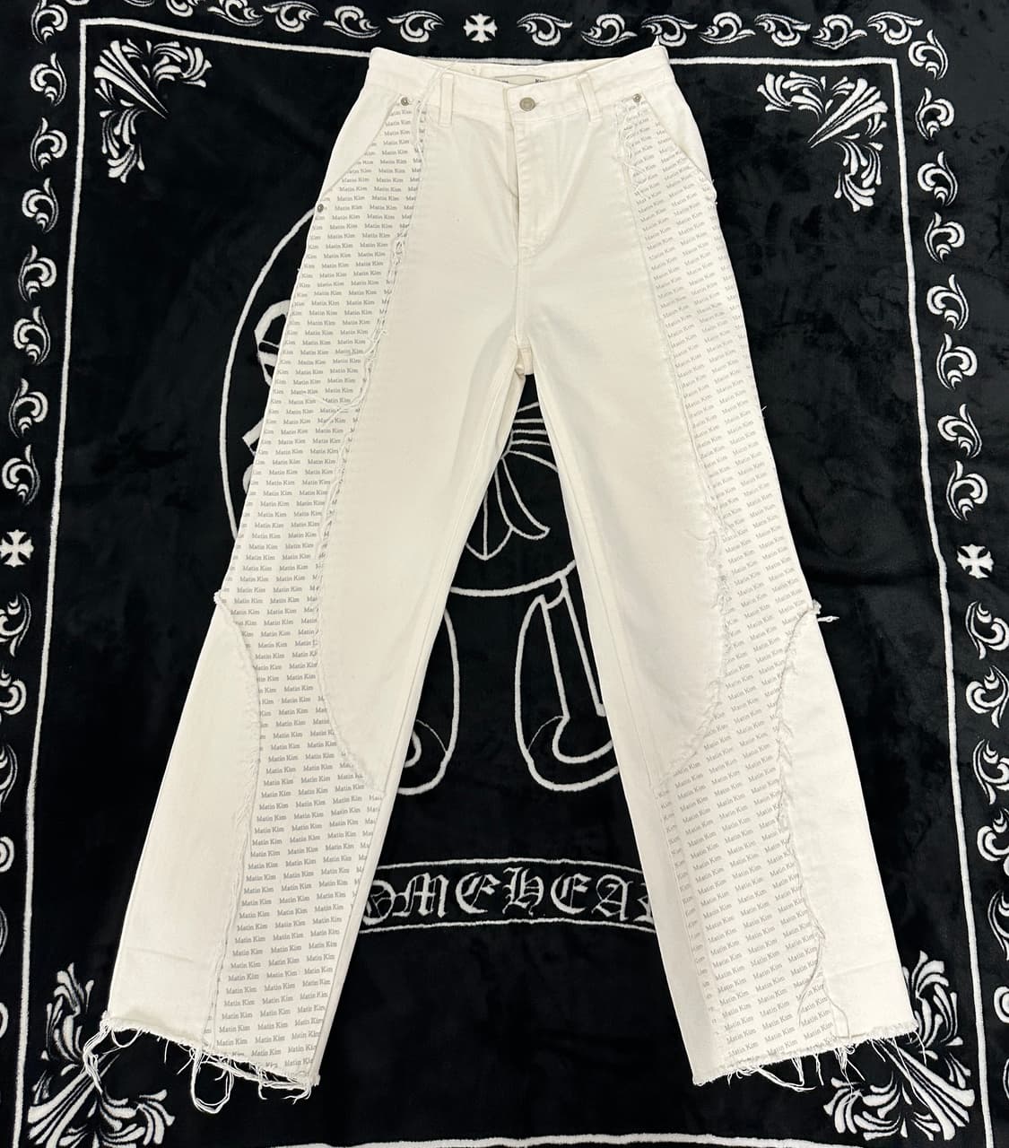 마땡킴 커브스 디테일 팬츠 s 상품이미지1