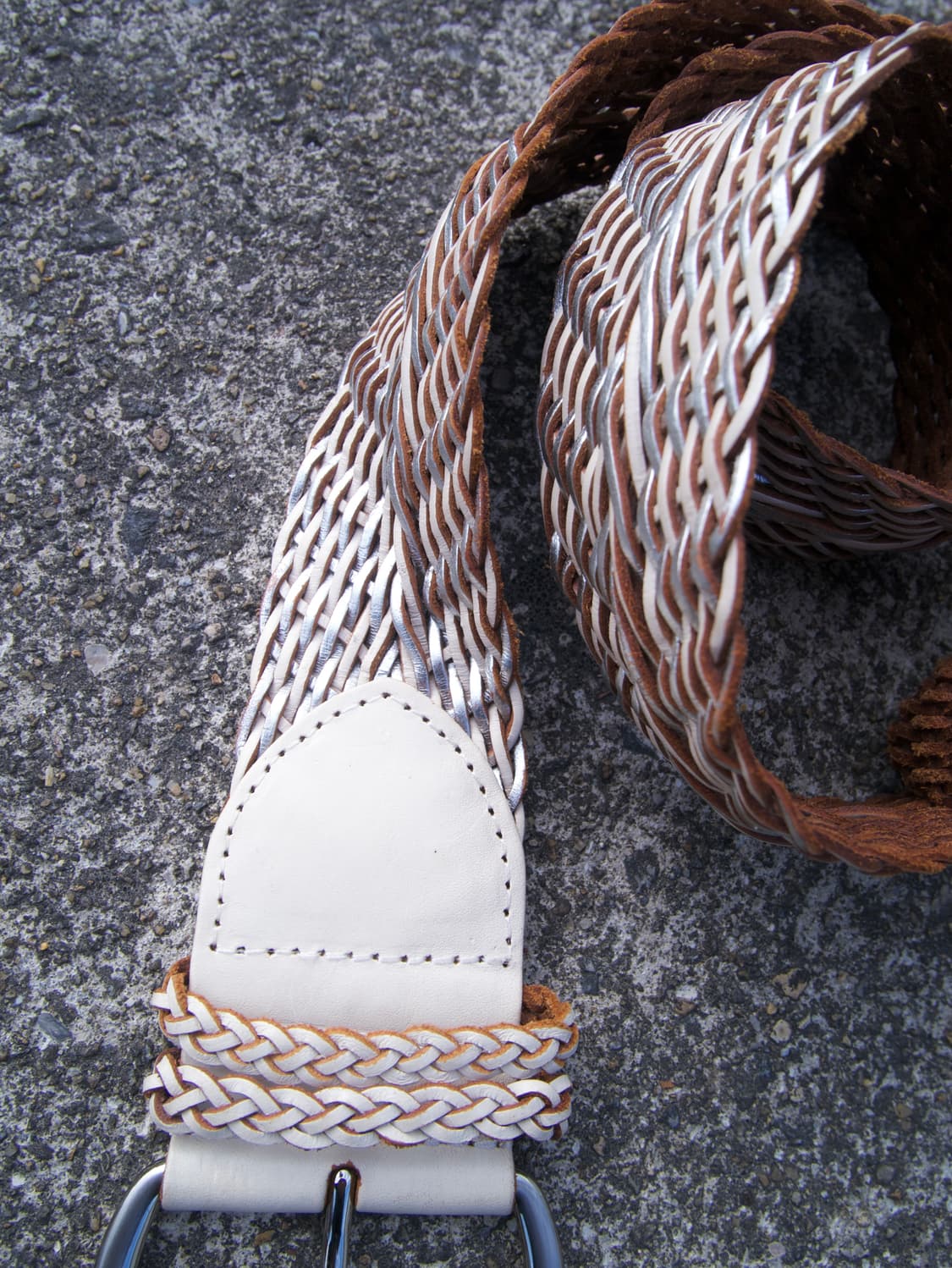 [UNTITLED] twist silver leather belt 상품이미지8