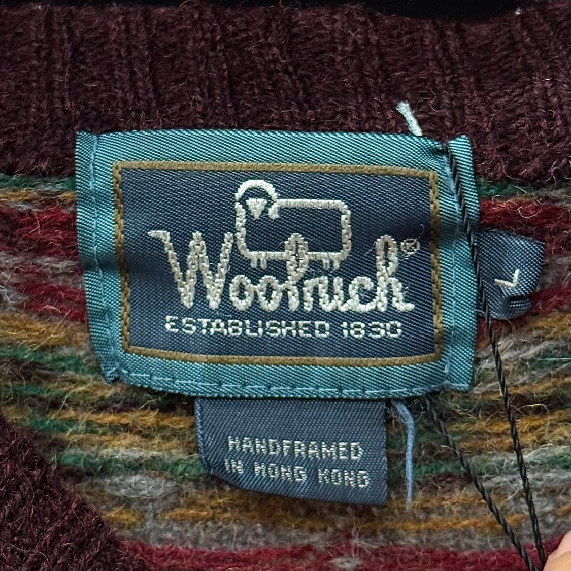 90s 울리치 헤비 울 네이티브 패턴 짜임 빈티지 에스닉 패턴 니트 상품이미지6