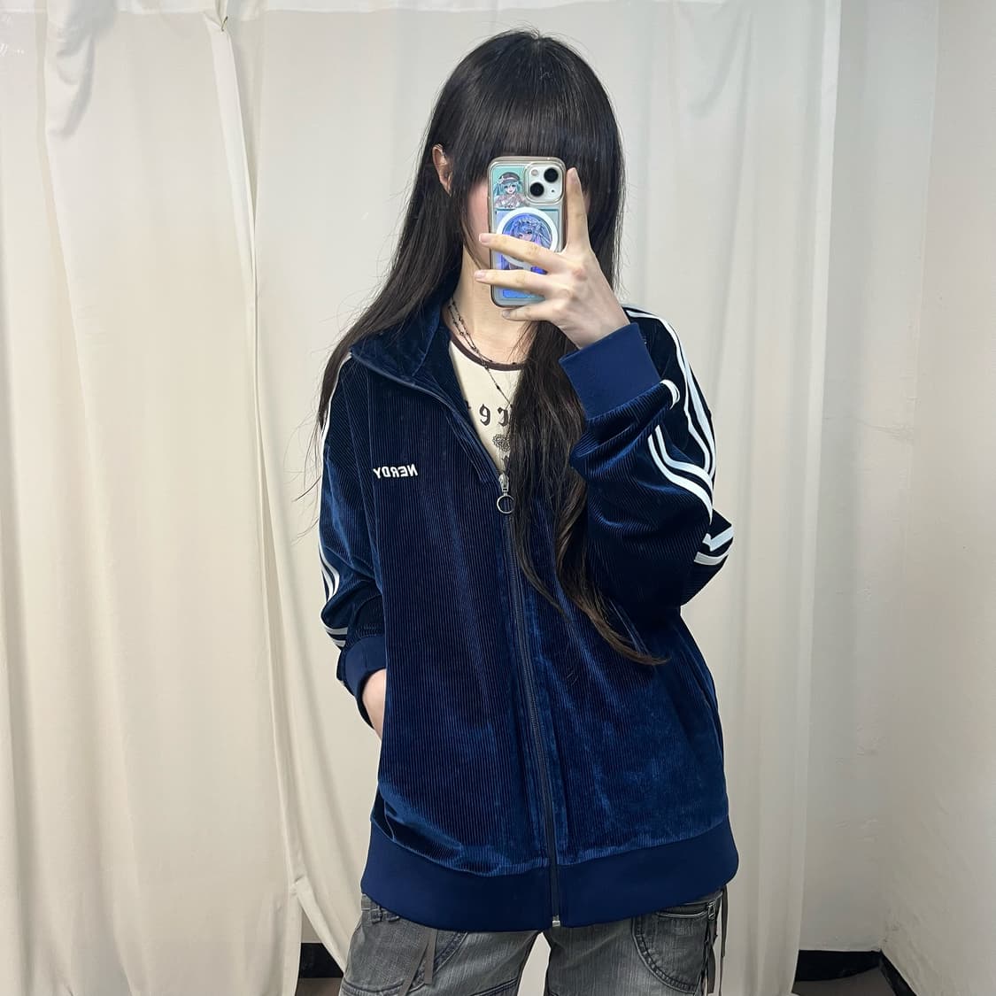Nerdy navy corduroy jersey 상품이미지1