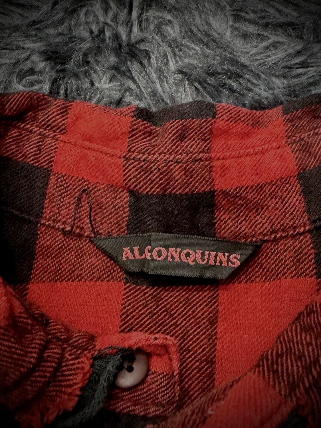 Algonquins 커팅 펑크 그래픽 레드 체크 셔츠 상품이미지9