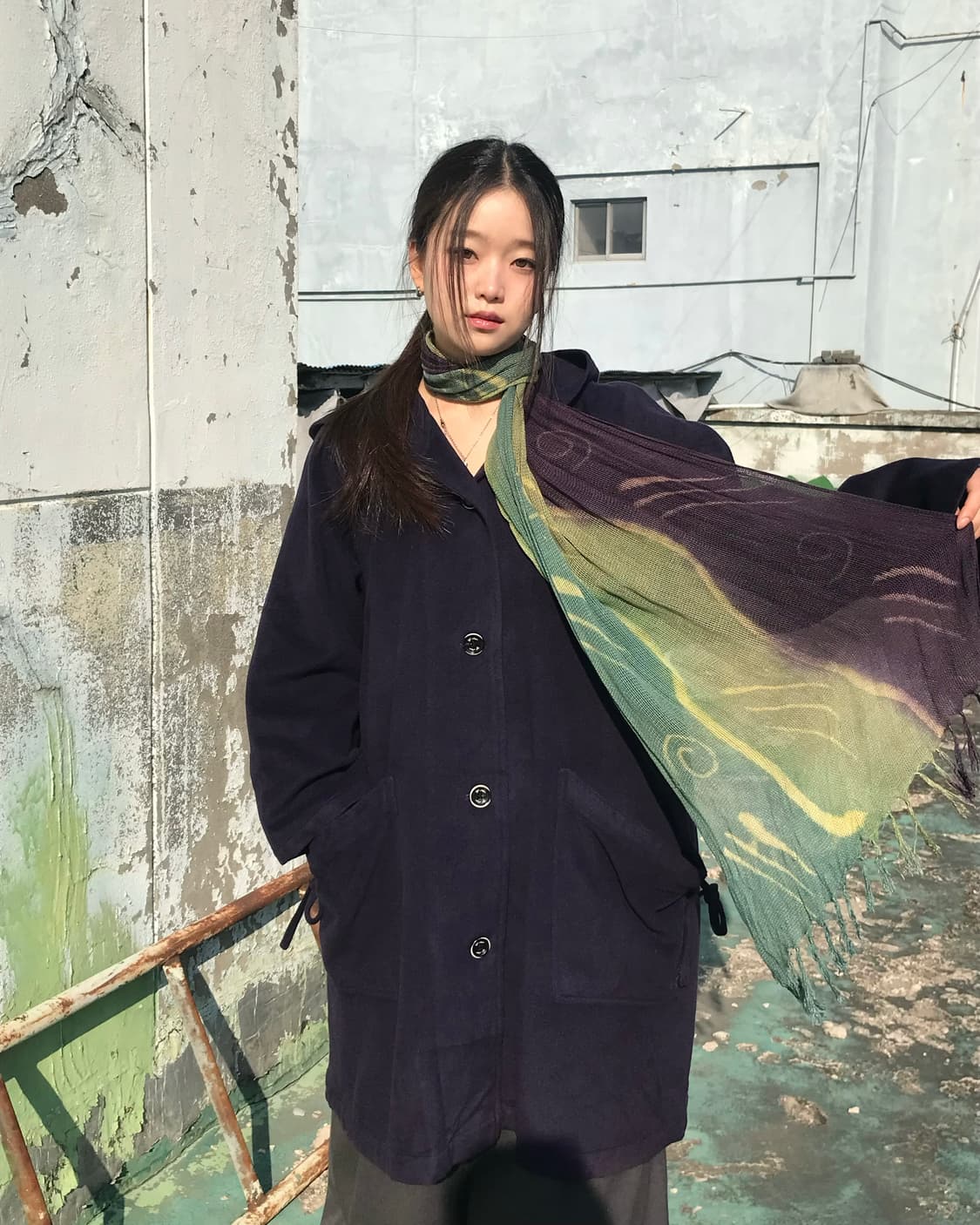 타이 포켓 퍼플 코트 상품이미지2