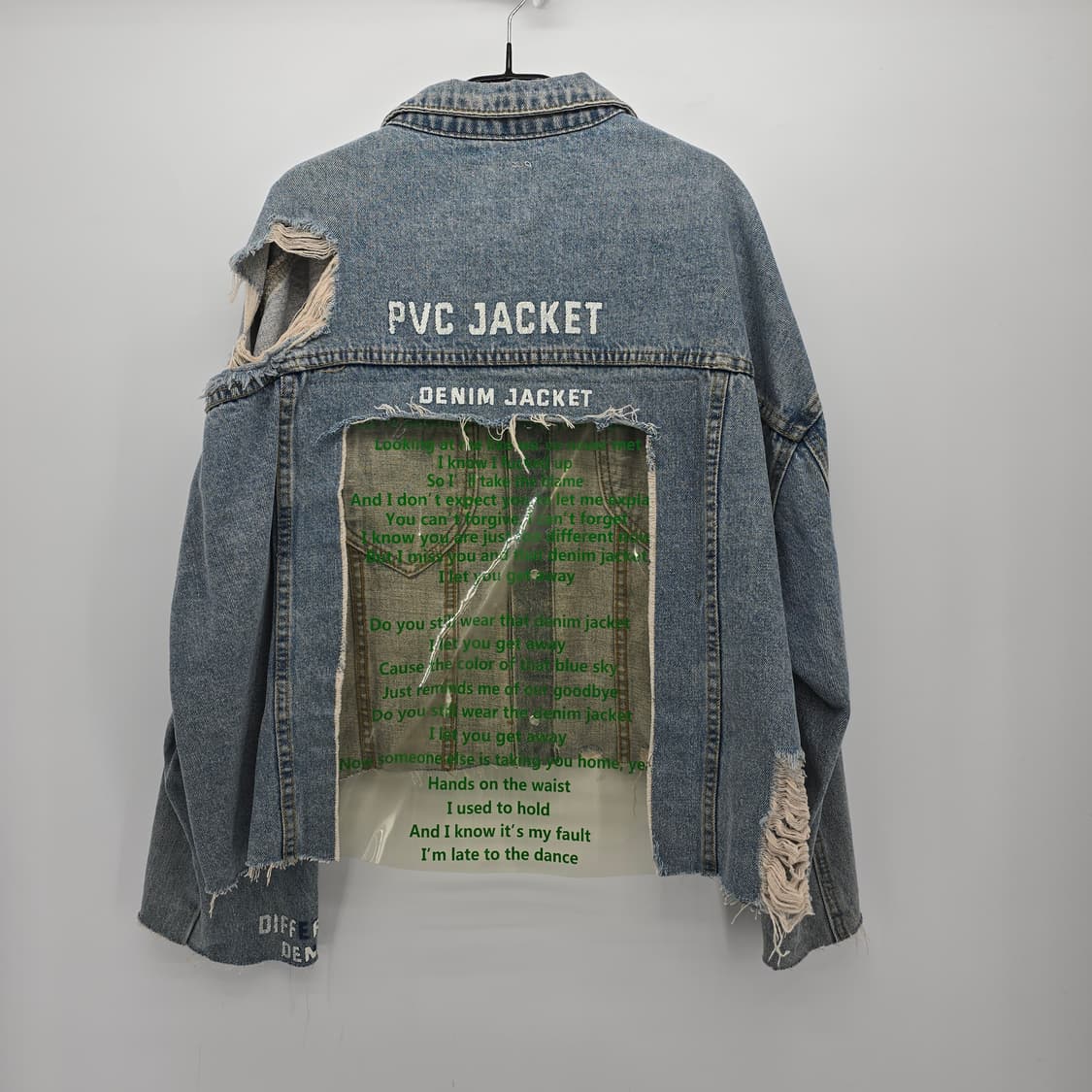 SHINE PVC 데님 자켓업사이클 리워크 상품이미지2