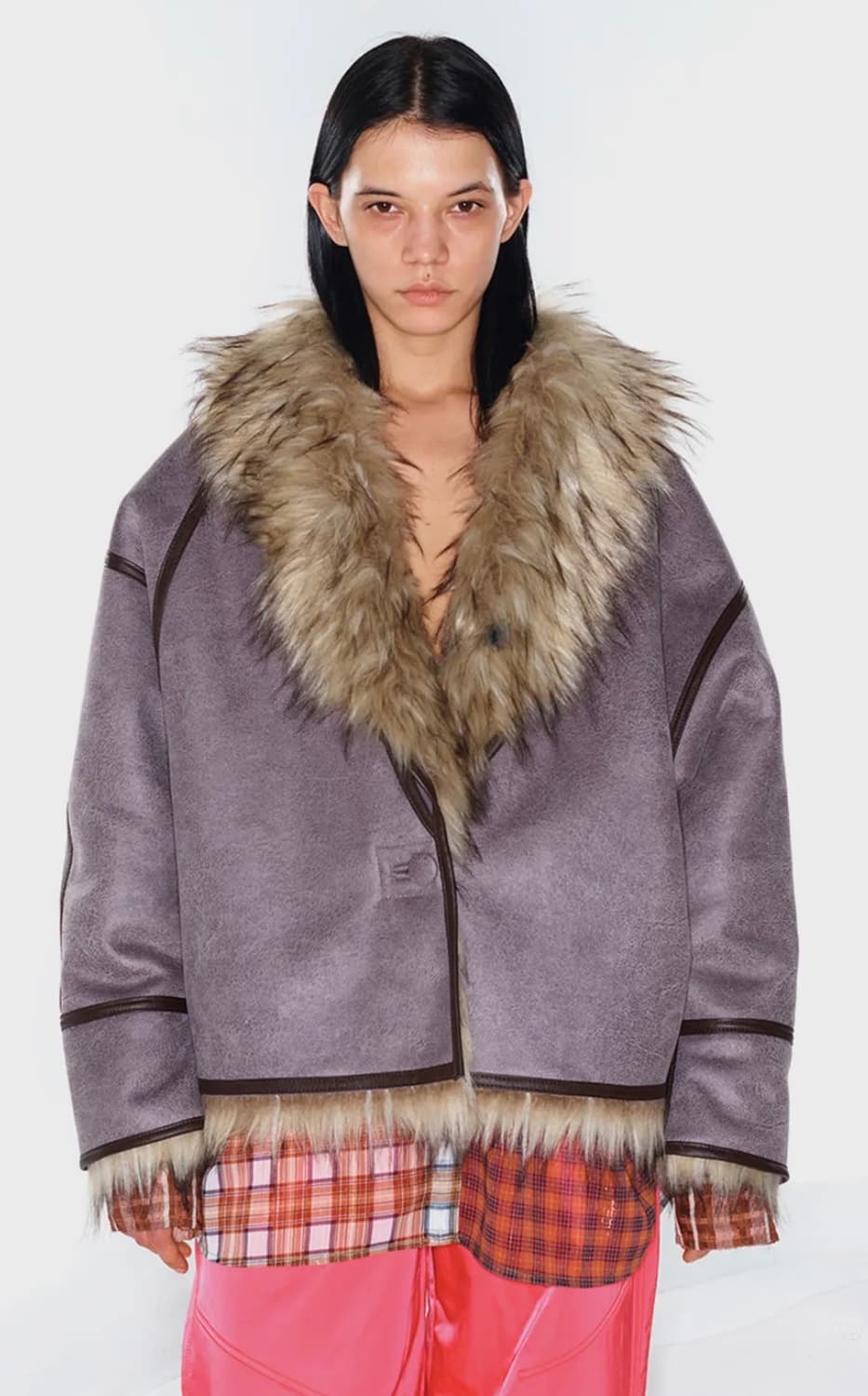 (미착용) 오픈와이와이 FAUX FUR REVERSIBLE JACKET 상품이미지1