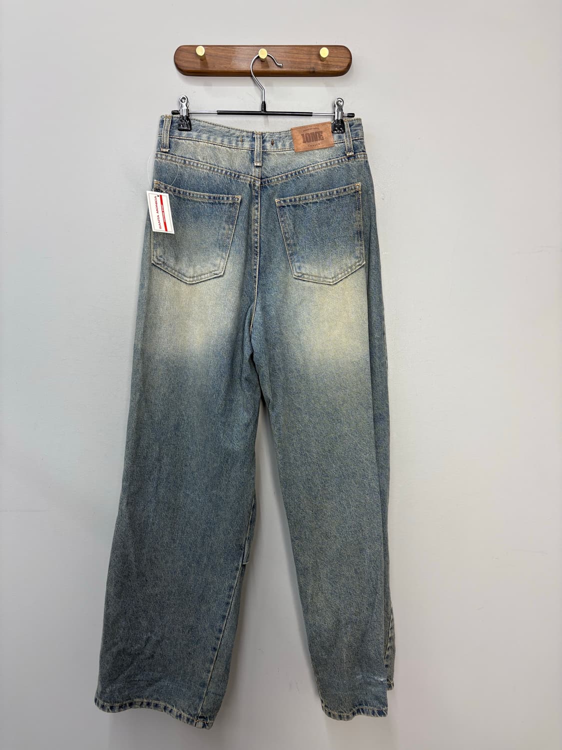 아이오네 컷팅 오버핏 워싱 데님 팬츠 A3444 상품이미지5