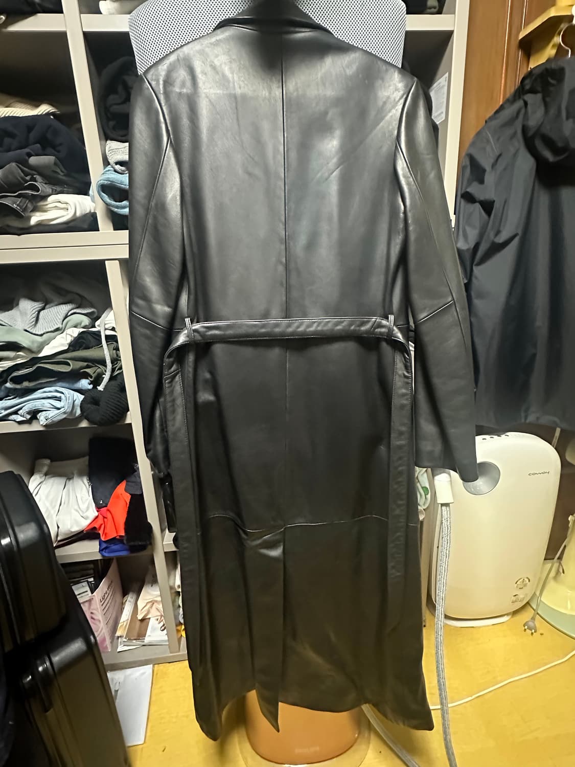 여성 롱 가죽 자켓 상품이미지2