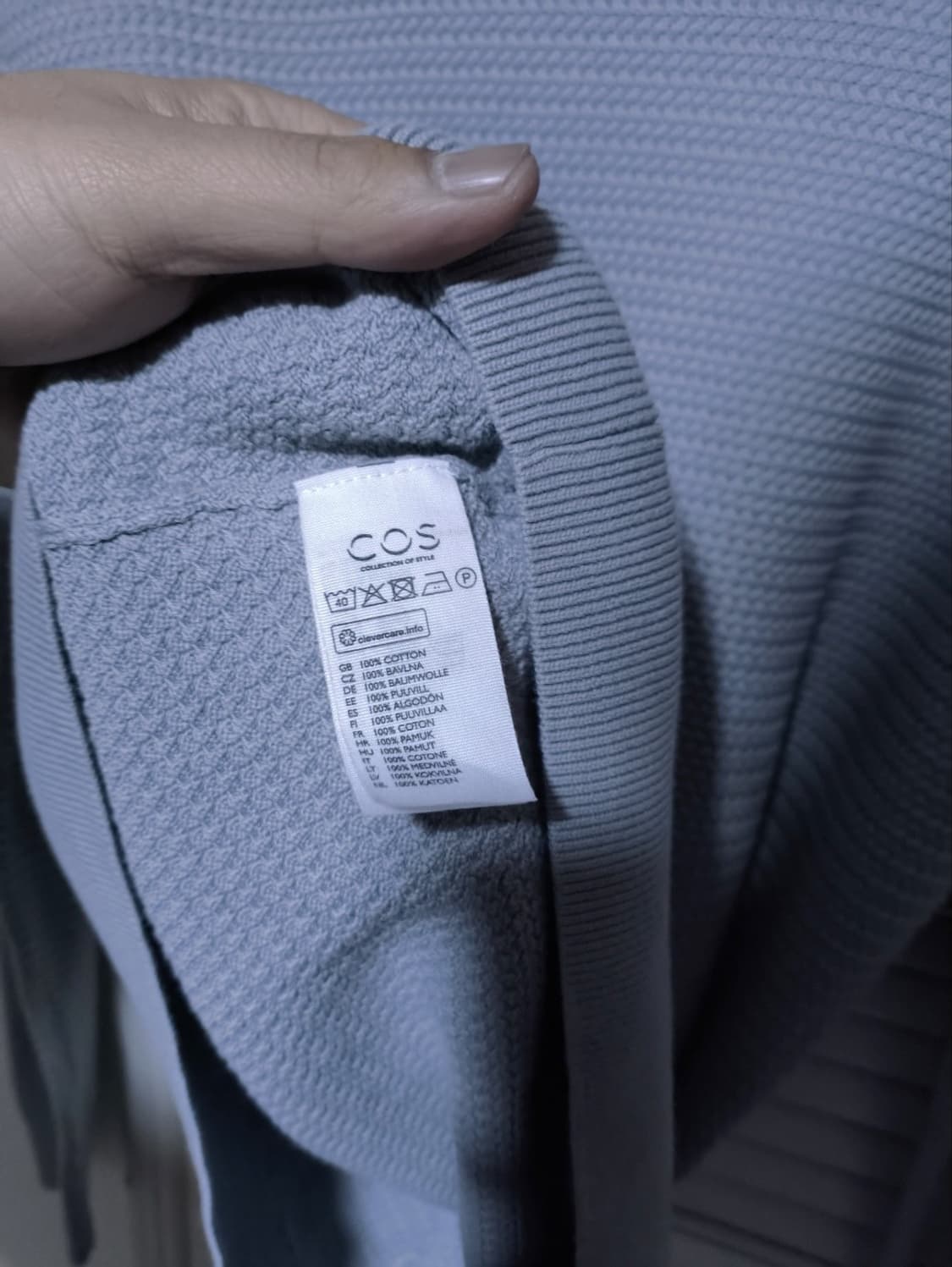 EUR L 코스 와플 니트 상품이미지6