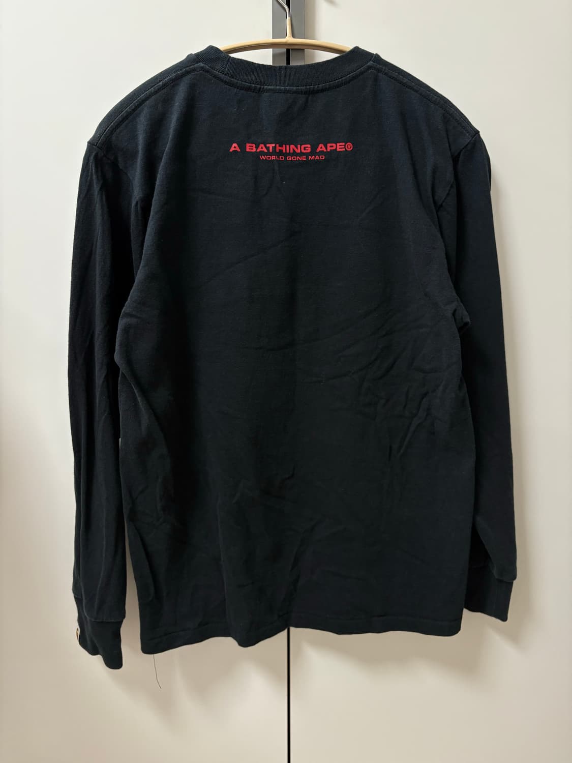 BAPE Ape Logo L/S Tee (S size) 상품이미지5