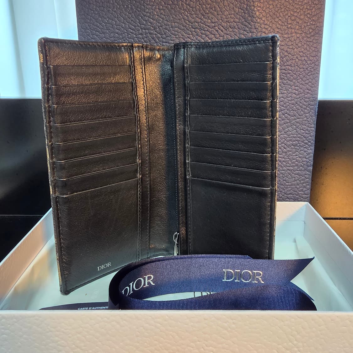 {클로젯}[Os]디올 오블리크 버티컬 장지갑 상품이미지4