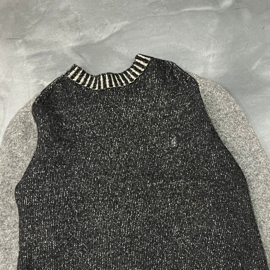  dkny 배색 울 니트 y15581 상품이미지3