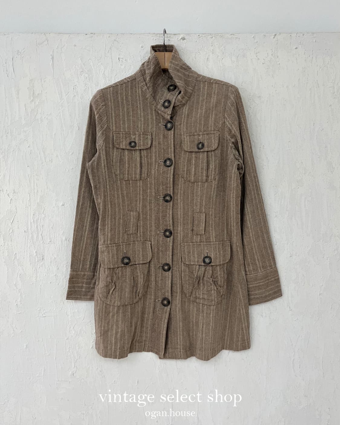 vintage herringbone stripe jacket 상품이미지4