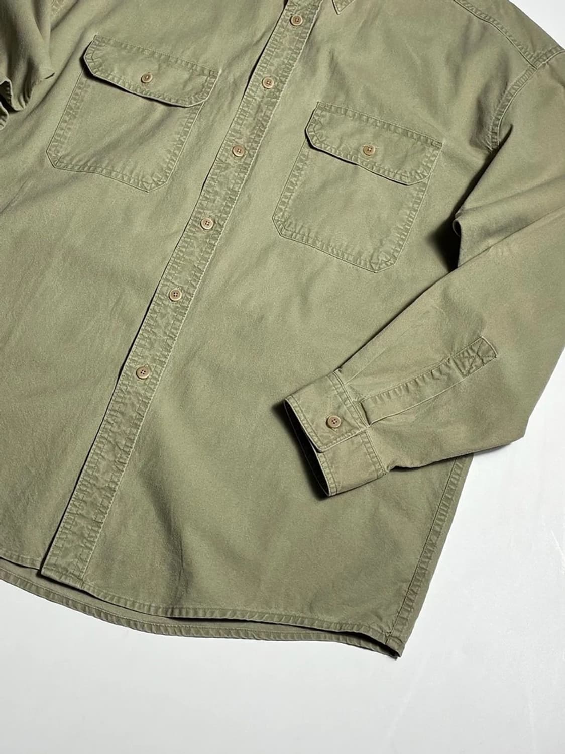 엘엘빈 L.L.Bean 올리브 더블 포켓 워크 셔츠 R2004 상품이미지4