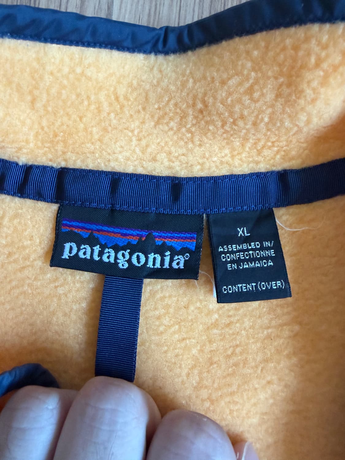 90s 파타고니아 신칠라 눈없는로고 옐로우 xl 상품이미지4