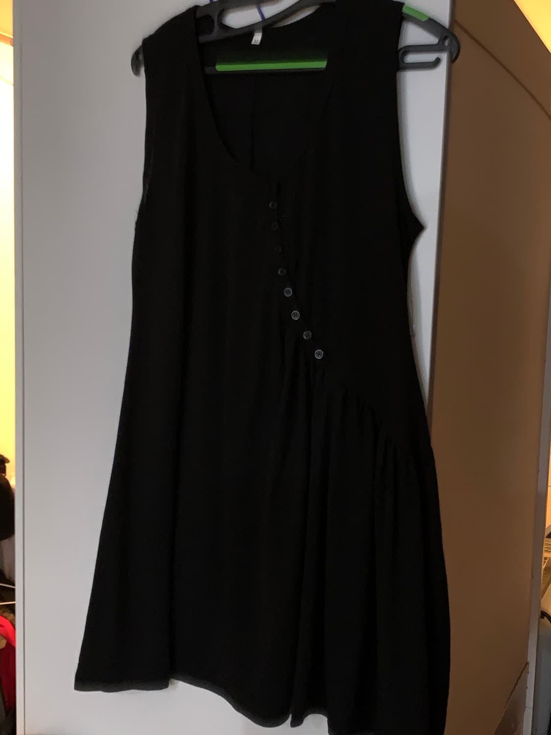 사선 단추 미니 원피스 상품이미지1