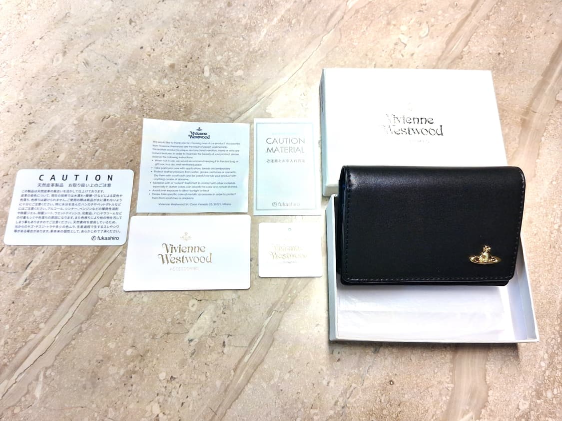 비비안웨스트우드 빈티지 워터 orb 카드지갑 블랙 (새상품) 상품이미지5