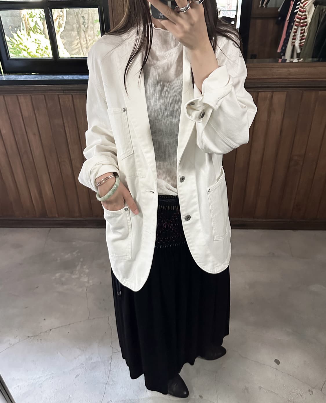 GANRYU COMME DES GARCONS cotton blazer 상품이미지3