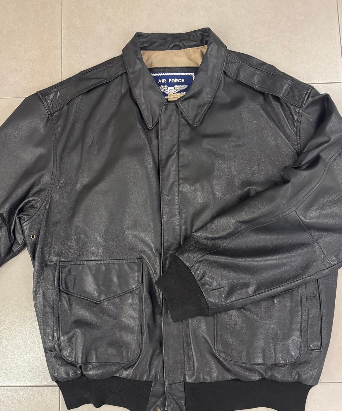 Air force 가죽 A2자켓 XL 상품이미지3