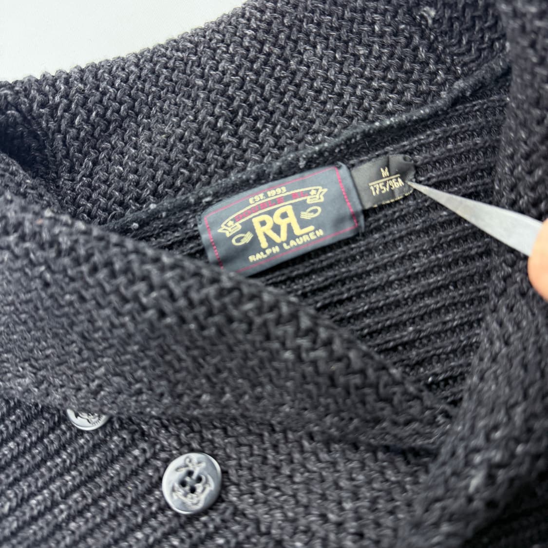 RRL 더블알엘 피셔맨 숄카라 니트 스웨터 상품이미지3