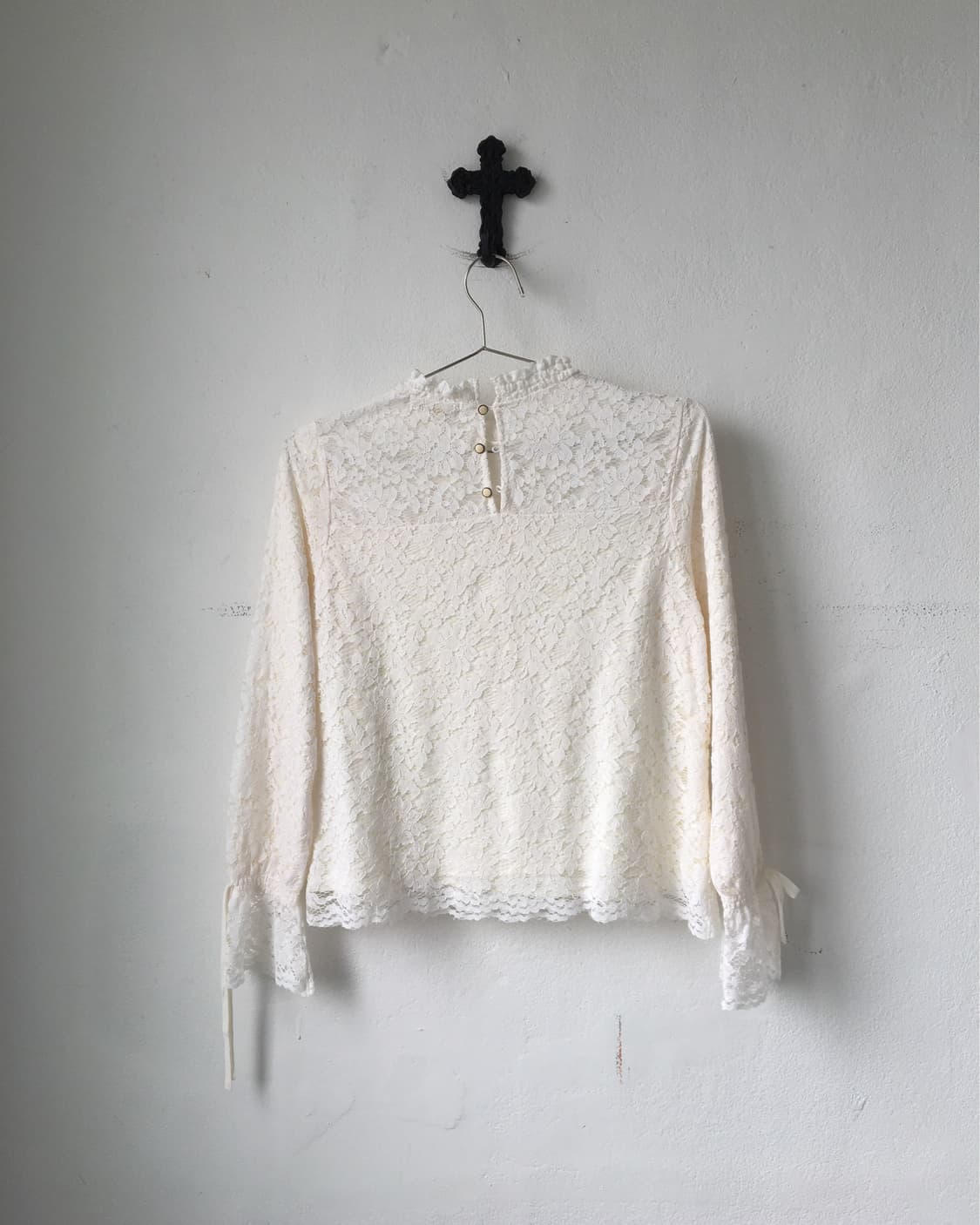 lace high neck sleeve 상품이미지3