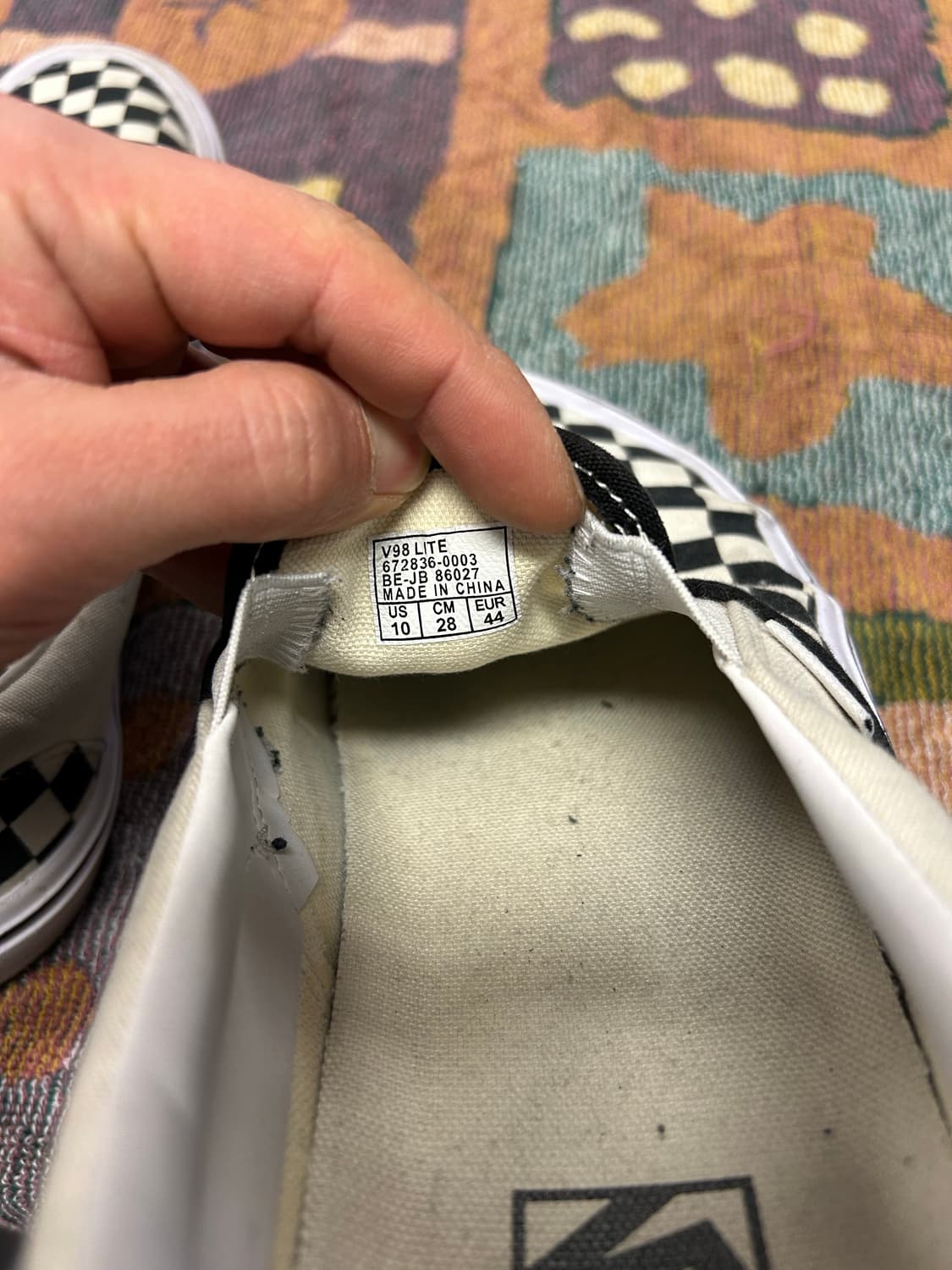 반스 체커보드 슬립온 (280) 상품이미지3