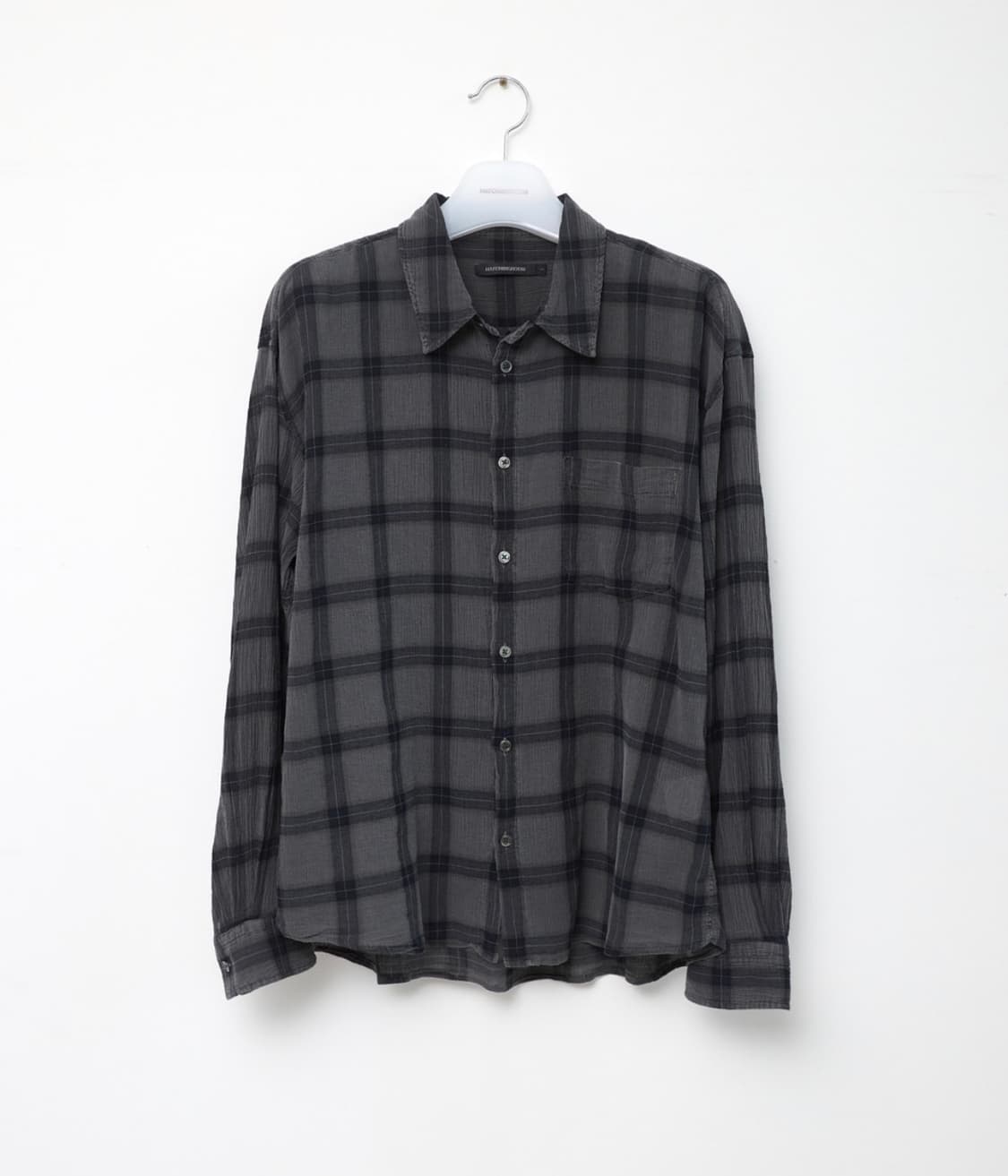 해칭룸 클래식 셔츠 체크 차콜 (M) 새상품 상품이미지1