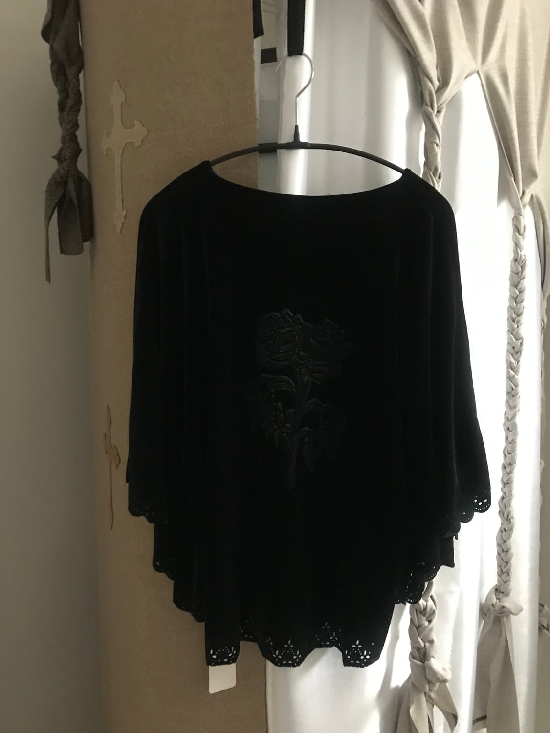vintage velvet rose cape 상품이미지6