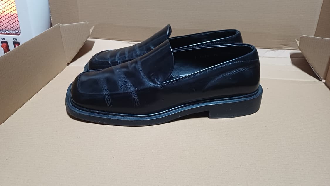 빈티지 프라다 로퍼 블랙 스퀘어토 로퍼 남성용 구두 265 상품이미지2