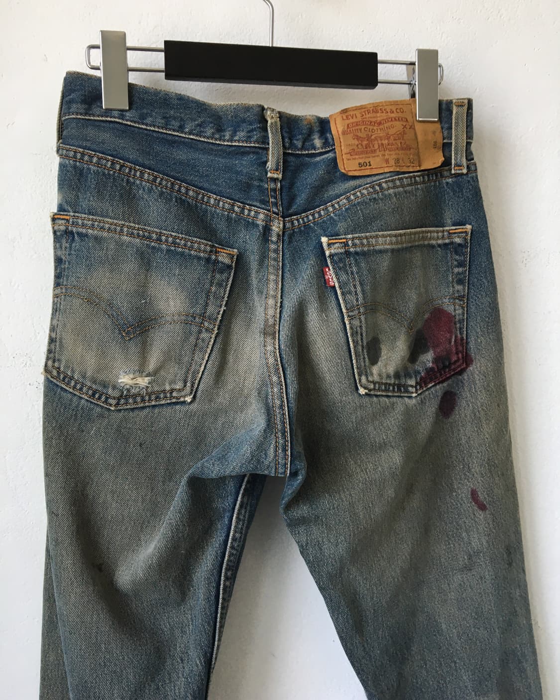 Levis 501 damage denim pants 상품이미지5