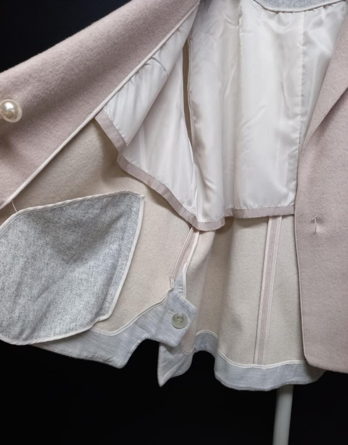 새  JJ JIGOTO 지고트 모 하프 코트 F 상품이미지7