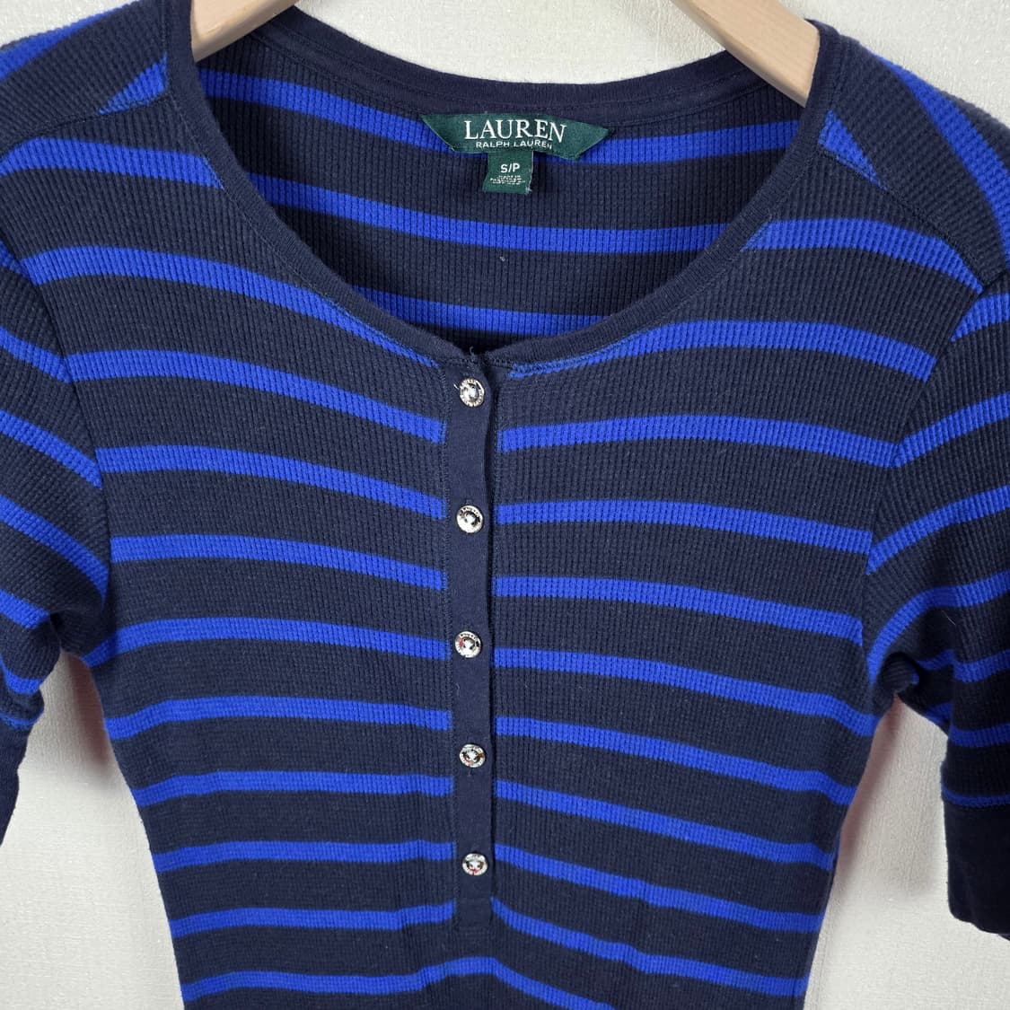 로렌랄프로렌 스트라이프 와플 니트 드레스 S 상품이미지4