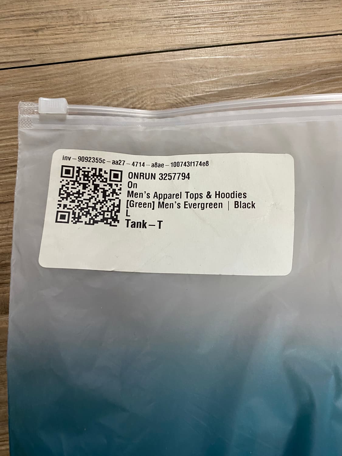 [L] 온러닝 탱크 그린 블랙 새상품 상품이미지4