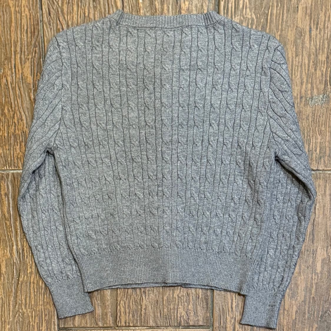 [HI] Polo 폴로 케이블 니트 가디건 그레이 상품이미지5