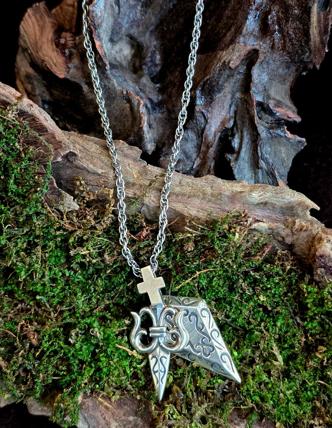 Silver925  cross arrowhead nacklace 상품이미지4