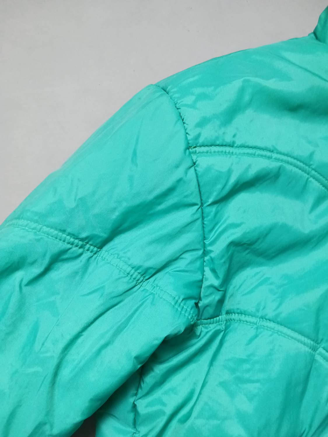  [XL] 빈티지 그린/레드 리버시블 패딩 점퍼 자켓 상품이미지2