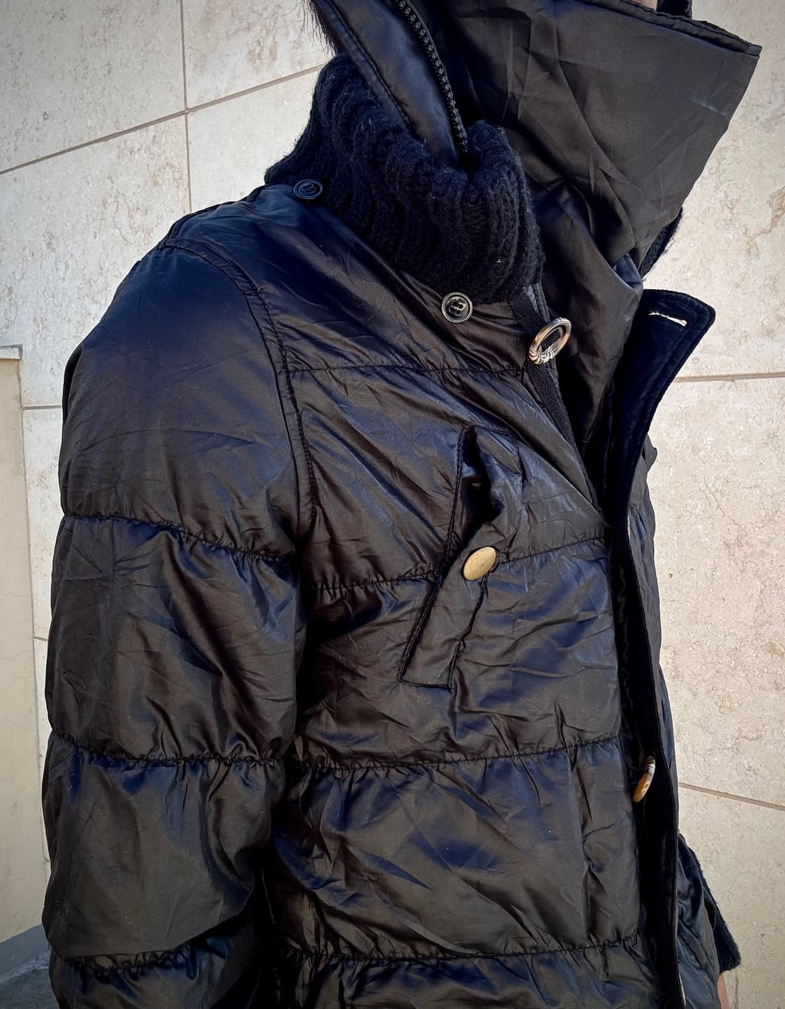 Rare Design Draped Padded Side Zip Detai 상품이미지3