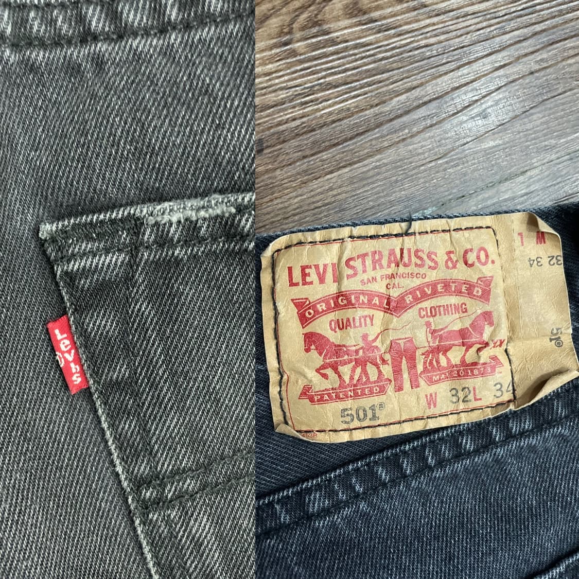 리바이스 501 흑청팬츠 상품이미지10