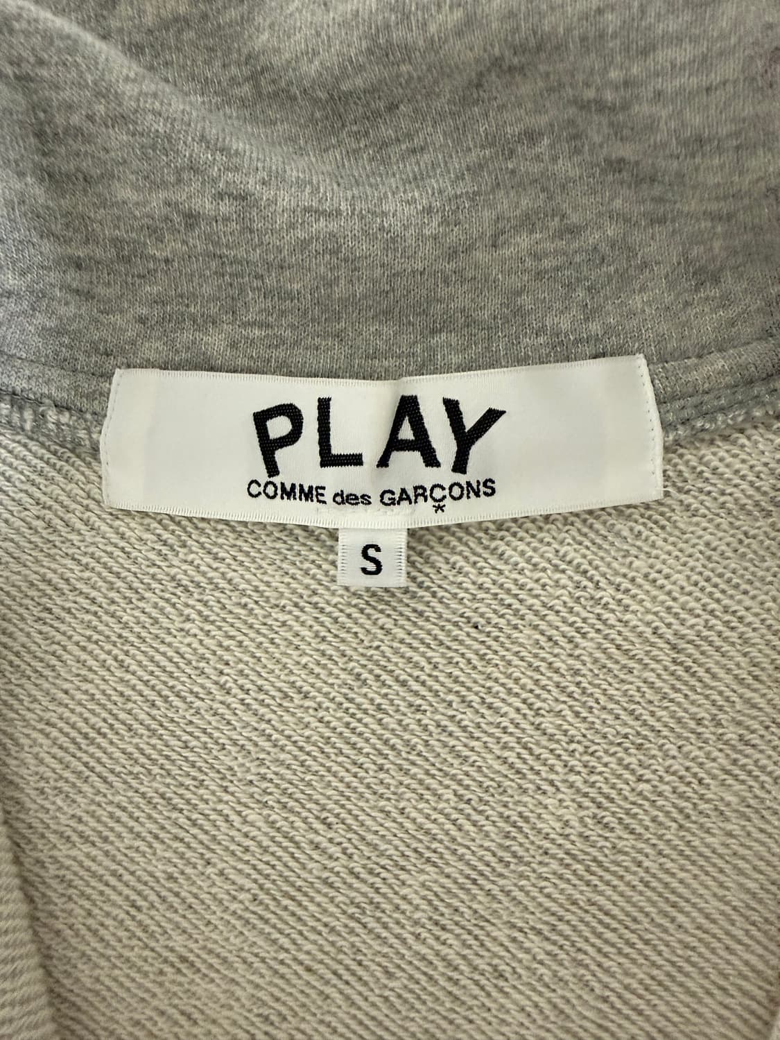 꼼데가르송 5 하트 집업 그레이 상품이미지3