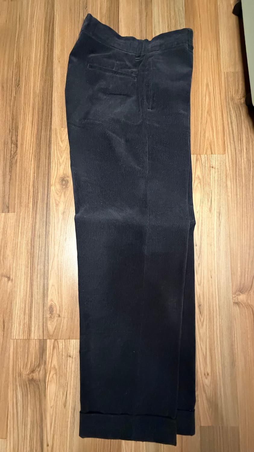 타임원클로딩 코듀로이 트라우저 블랙 상품이미지1