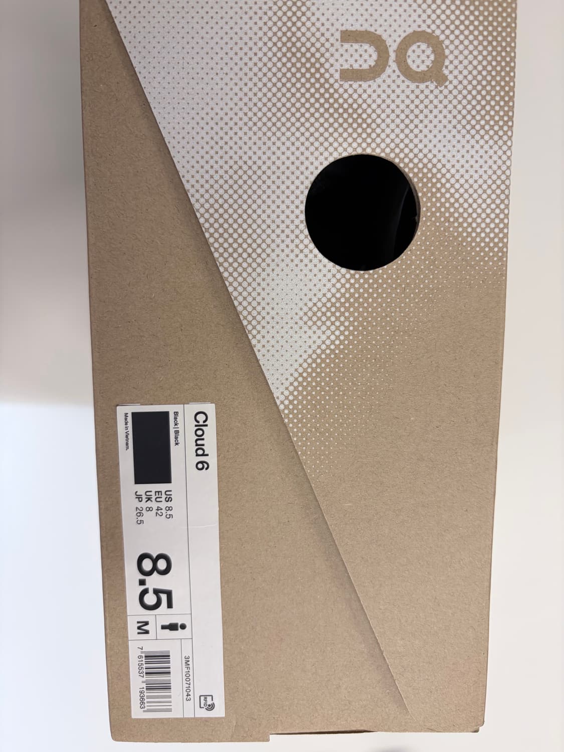 온러닝 클라우드6 블랙 265 상품이미지2